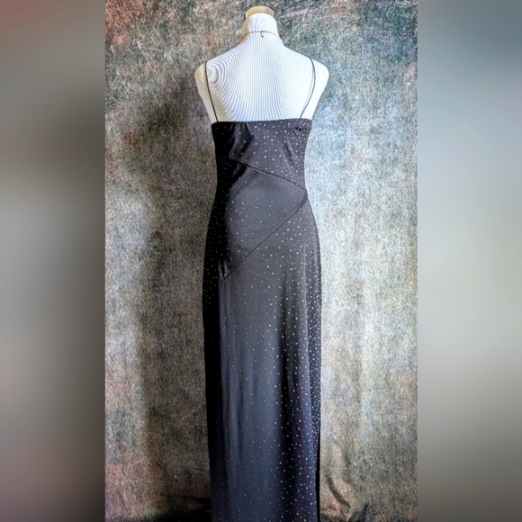 90s Metallic Glitter All That Jazz Formal Prom Gown - Picture 3 of 6